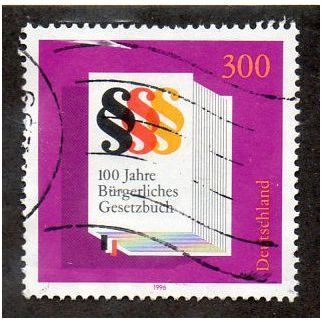 GER 1996 300pf 'GERMAN CIVIL CODE' FINE USED (EBID 12-896)