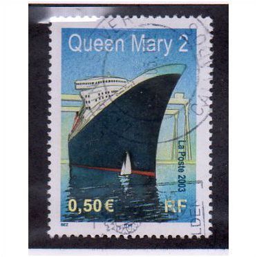 FRA 2003 50c 'QUEEN MARY 2 -OCEAN LINER' FINE USED (EBID20483)