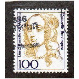 GER 1986 100pf 'FAMOUS WOMEN -LUISE HENRIETTE VON ORANIEN'FINE USED (EBID30-092)