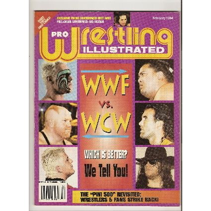 PRO WRESTLING ILLUSTRATED magazine FEBRUARY 1994 WWF vs WCW