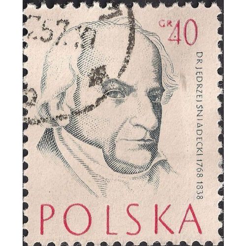 POLAND, Jedrzej Sniadecki, red 1957, 40 Gr #3,