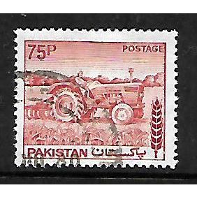 PAKISTAN 1978 75p RED TRACTOR SG 473B FINE USED