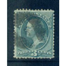 Used 158 3c George Washington Barely Clears M00197