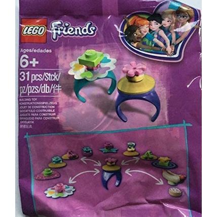 LEGO 5005237 - LEGO FRIENDS FRIENDSHIP RINGS - NEW & SEALED - RETIRED