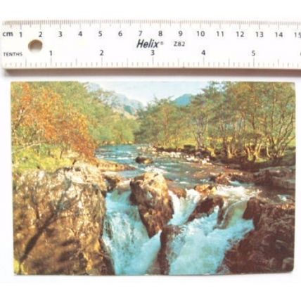 old postcard Lower Falls - Glen Nevis