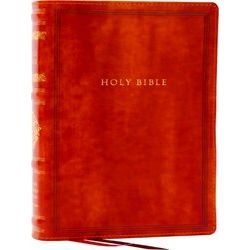 Rsv Personal Size Bible with Cross References, Brown Leathersoft, Thumb Indexed,