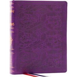 Rsv Personal Size Bible with Cross References, Purple Leathersoft, Thumb Indexed