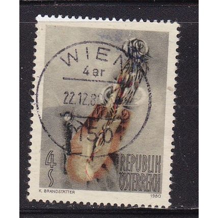 AUSTRIA 1980 AUSTRIAN MODERN ART USED SG1883