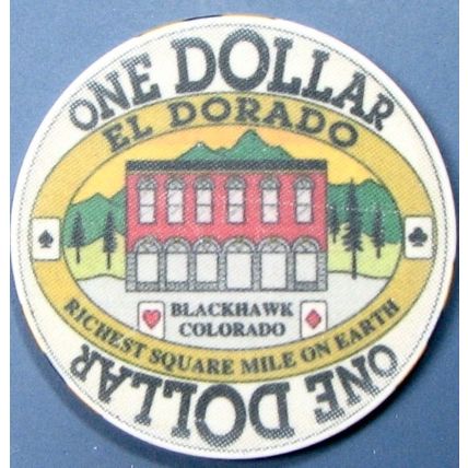 El Dorado. $1 Casino Chip. Black Hawk, CO. 13B.