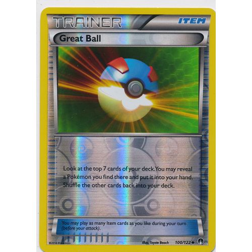 Pokemon XY BREAKPoint #100/122 Great Ball Rev Holo