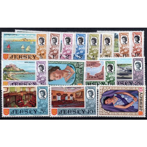 Jersey Sg15 - Sg29 1969 set very lightly m/mint (Z589)