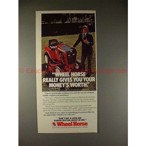 1982 Wheel Horse Tractor Ad w/ Jackie Stewart - NICE!!