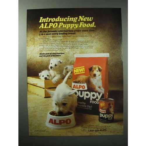 1985 Alpo Puppy Food Ad