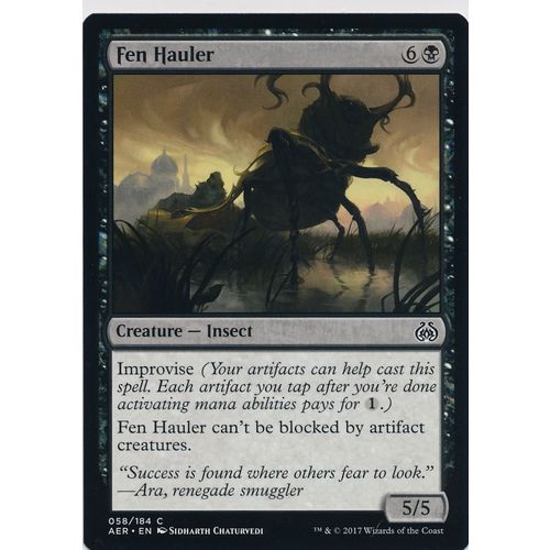 Magic the Gathering MTG Aether Revolt 58/184 Fen Hauler