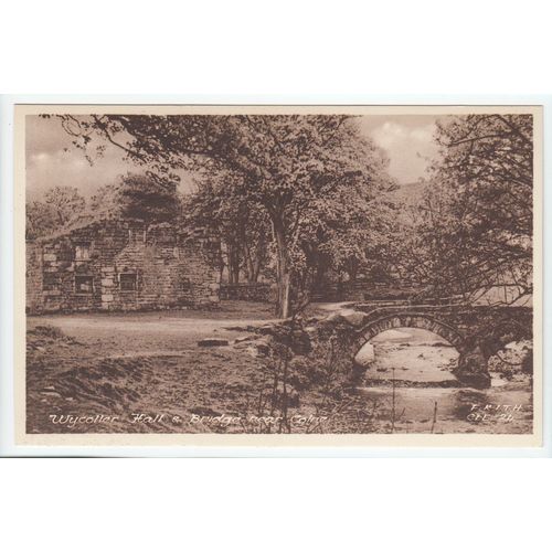 Wycoller Hall and Bridge near Colne Lancashire Postcard CLE24