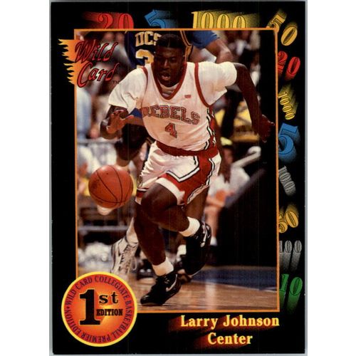 1991-92 Wild Card Basketball Larry Johnson #24