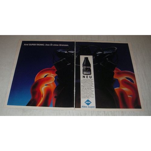 1990 Aral Super Tronic Oil Ad (in German)