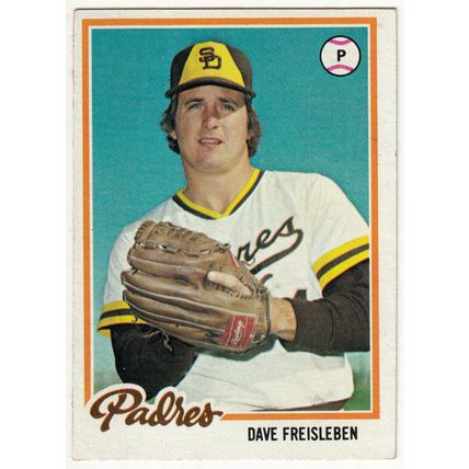 1978 Topps baseball card 594 Dave Freisleben - Padres