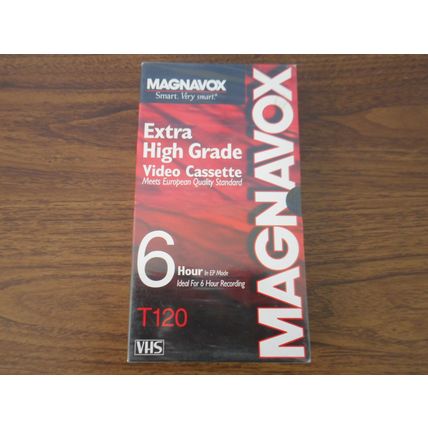 Magnavox Extra High Grade T-120 Blank VHS Video New Sealed
