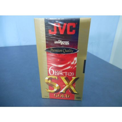 4 Premium JVC SX Gold Premium T-120 VHS Recording Tapes. Lot of 4 tapes
