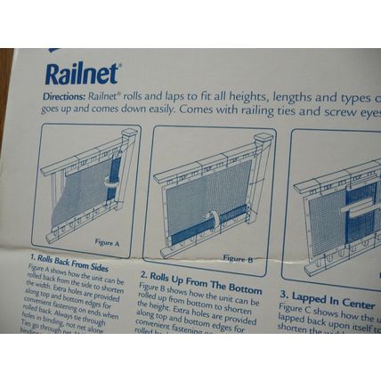 Safety 1st Baby Kids RailNet Indoor Stairwell Outdoor Balcony Deck Guard