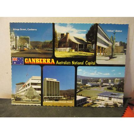 multiview, CANBERRA, AUSTRALIA used postcard =