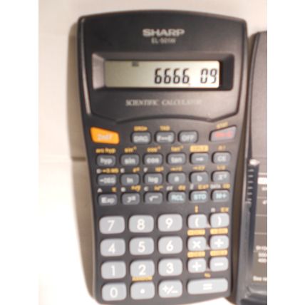 SHARP EL-501W Scientific Calculator with Cover