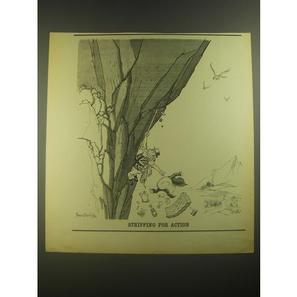 1967 Cartoon by Norman Mansbridge - Stripping for Action