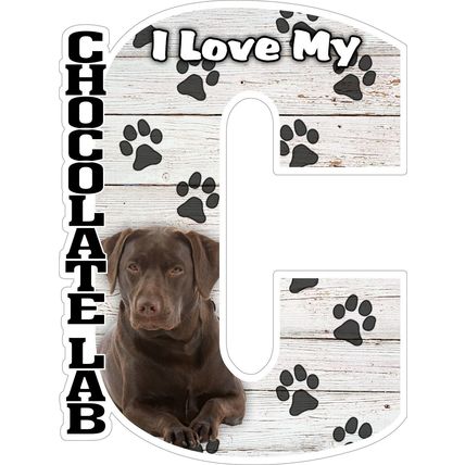I Love My Chocolate Lab Fridge Magnet