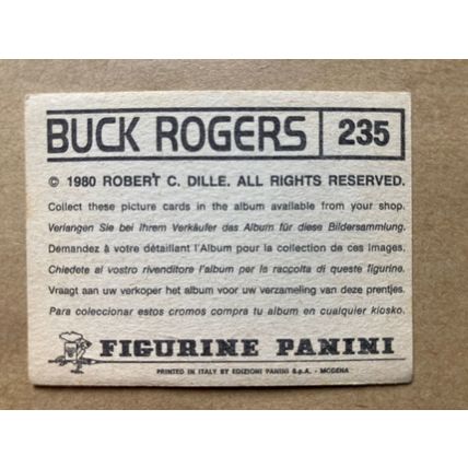 Buck Rogers Sticker # 235 (A) unused 1980 Panini