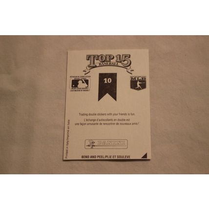 Darryl Strawberry 1991 Panini Top 15 Baseball STICKER NO. 10