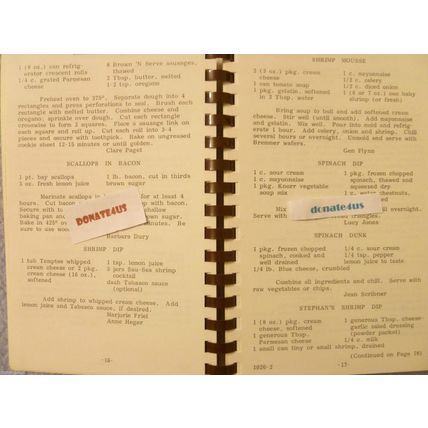 GUILD COLLECTION ST BARTHOLOMEW PARISH NEEDHAM MASSACHUSETTS COMMUNITY COOKBOOK