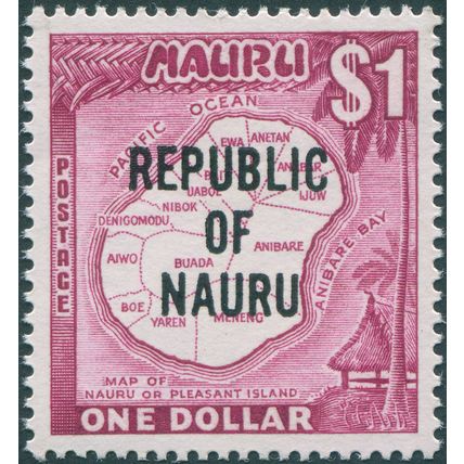 Nauru 1968 $1 magenta SG93 MNH
