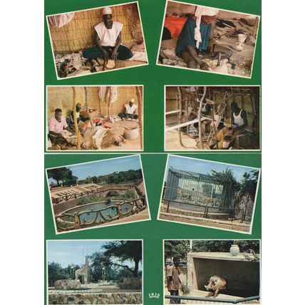 Niger Musee Niamey Jardin Zoologique Les Artisans 2x Postcard