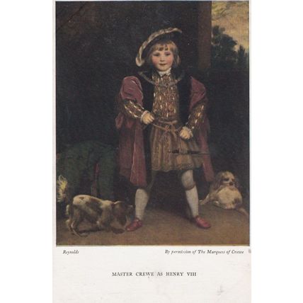 Master Crewe as Henry VIII Antique Painting Postcard