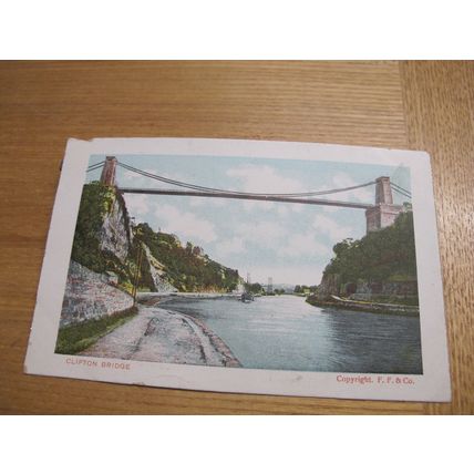 Early F.F & Co Postcard - Clifton Suspension Bridge - Bristol