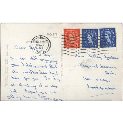 RP POSTCARD THE PEOPLES PARK BANBURY OXFORDSHIRE 1959 - PC356