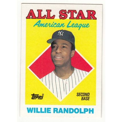 1988 Topps baseball card 387 Willie Randolph All-Star