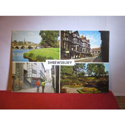 multiview, SHREWSBURY, SHROPSHIRE unused postcard PLC17633 =