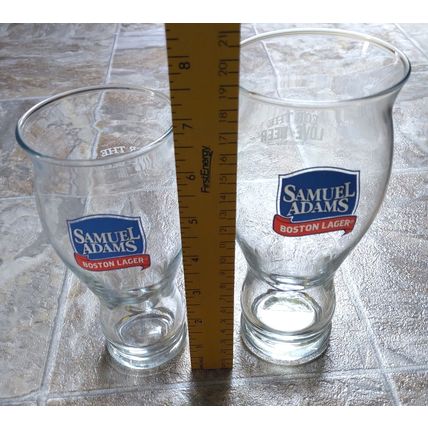 Vintage Samuel Adams Boston Lager For the Love of Beer Glasses Set of 2