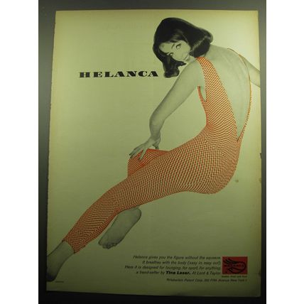 1958 Helanca Body Suit by Tina Leser Advertisement