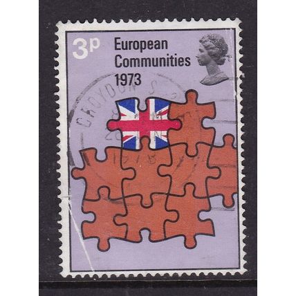 GB Postmark Croydon 1973 European Communities 3p VGC