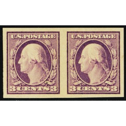 483, Mint XF NH 3¢ - Imperforate Pair - Stuart Katz