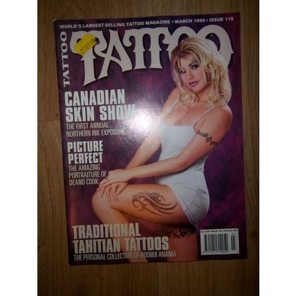 TATTOO Magazine #115 March 1999 Sarah Gonzalez Billy Tinney Roonui Anania