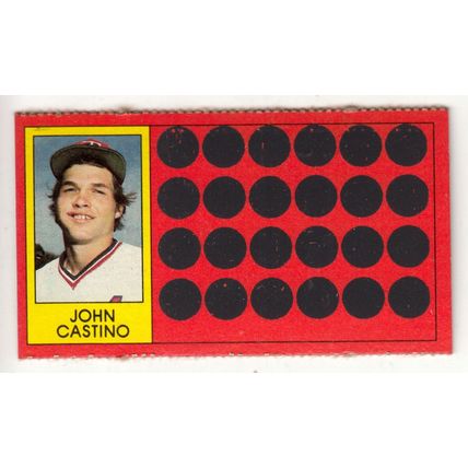 1981 Topps Scratch-Off John Castino #33 baseball card –Scratchoff