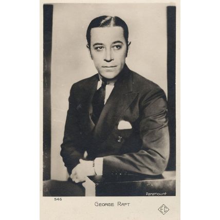 George Raft Film Actor RARE Paramount Old Photo Postcard