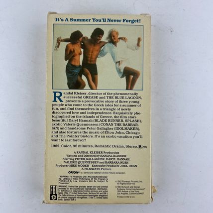 Summer Lovers VHS Video Tape Erotic Sun, Surf, Sand & The Sexual Adventure