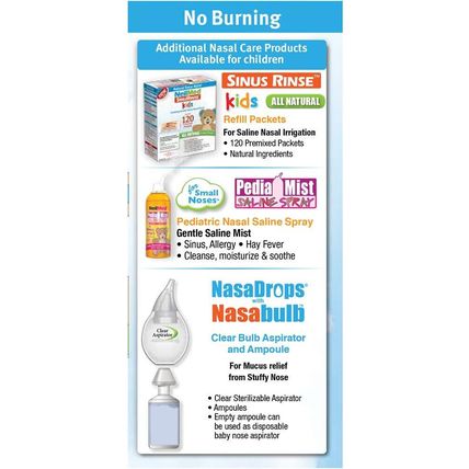 BUNDLE! (60) Neilmed Kids Sinus Nasal Rinse & (15) NasaDrops Saline on the Go!