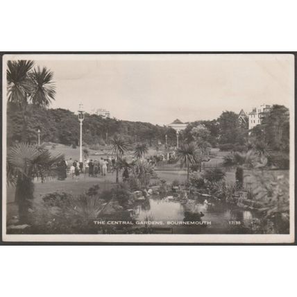 The Central Gardens, Bournemouth, Hampshire, c.1930s - Nigh RP Postcard