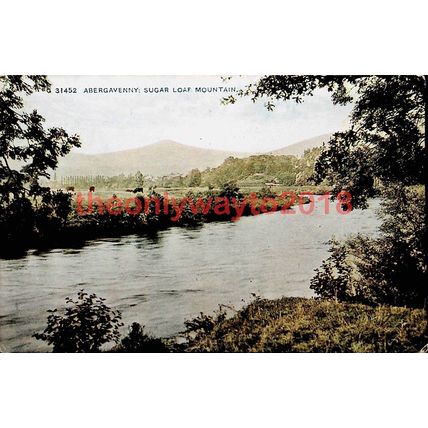 Abergavenny, Sugar Loaf Mountain, Monmouthshire, Wales, Celesque Postcard